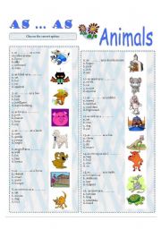 English Worksheet: as... as... comparison