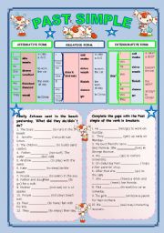 English Worksheet: PAST SIMPLE