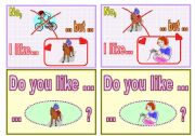 English Worksheet: Speaking-chain cards set 3