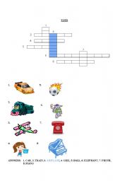 English worksheet: Toys