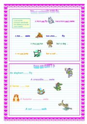 English worksheet: animals can do that?
