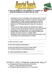 English Worksheet: Repoted speech exercises