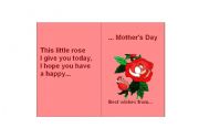 English Worksheet: Mothers Day 