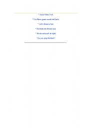 English Worksheet: present simple