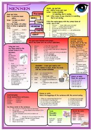 English Worksheet: Senses