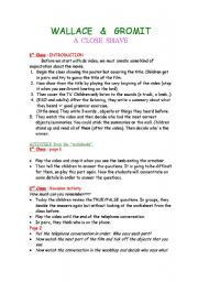English Worksheet: Wallace and Gromit_ A Close shave video