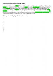 English Worksheet: Wh-questions