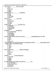 English worksheet: Comparisons