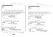English Worksheet: revising can/could/may/must/ should