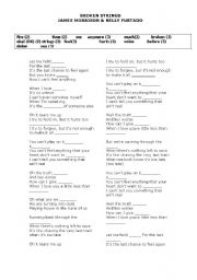 English worksheet: Broken Strings