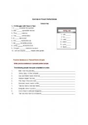 English worksheet: exercices