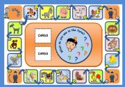 English Worksheet: ON THE FARM - BOARD GAME (PART 1)