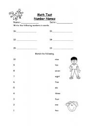 English worksheet: Maths