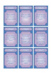 Good Deeds Conversation Cards