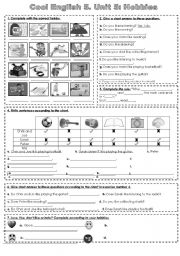 English Worksheet: Cool English 5. Unit 5: Hobbies