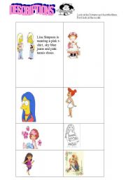 English Worksheet: dESCRIPTIONS OF CLOTHES