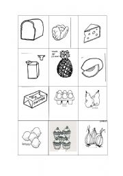 English Worksheet: food memory