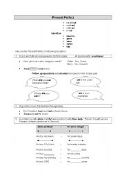 English worksheet: Present Perfect vs Simple Past