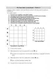 English Worksheet: The Fame Game (2 sheets with instruction)