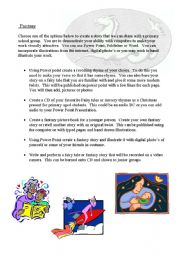 English worksheet: fantasy presentation