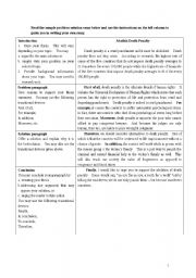 English Worksheet: Problem-Solution Essay