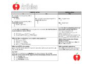 English Worksheet: Articles