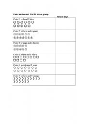 English Worksheet: Maths counting exercise