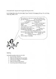 English worksheet: Present Simple, 3rd person singular