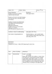 English Worksheet: clowning lesson plan