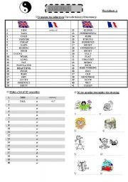 English Worksheet: opposites level 1