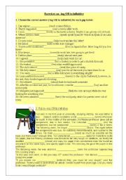 English Worksheet: Gerund or Infinitive