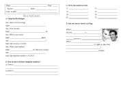 English worksheet: Personal Identification Worksheet