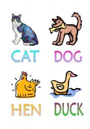 English worksheet: ANIMALS!!