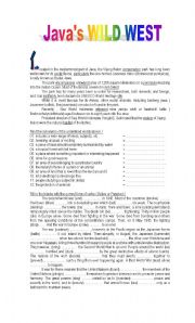 English worksheet: Reading and Vocabulary Exercises 