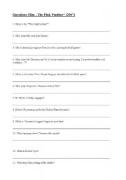 English Worksheet: Comprehension Check Film 