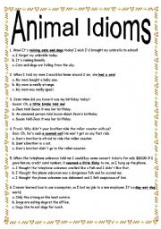 ANimal Idioms