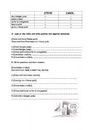 English worksheet: present perfect tense