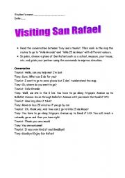 English Worksheet: Visiting San Rafael