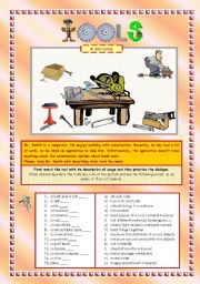 English Worksheet: HAND TOOLS - Part 3 of 3