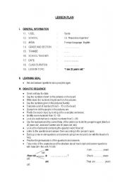 English worksheet: verb to - be