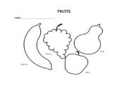 English Worksheet: FRUITS
