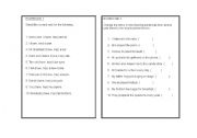English Worksheet: simple present tense excersice