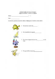 English Worksheet: adverbs