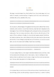 English Worksheet: Bacon -- of love