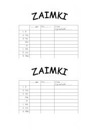 English Worksheet: pronouns