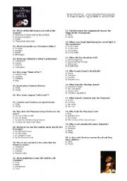 English Worksheet: the phantom of the opera