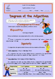 English Worksheet: Comparatives