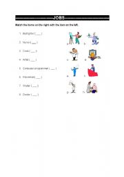 English Worksheet: jobs