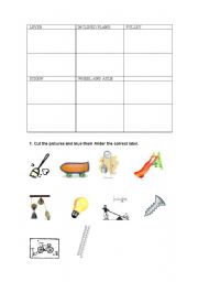 English Worksheet: Machines pictures