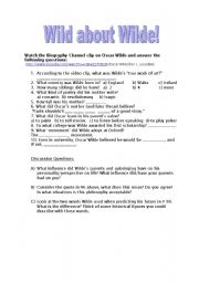 English worksheet: Wild about Wilde!